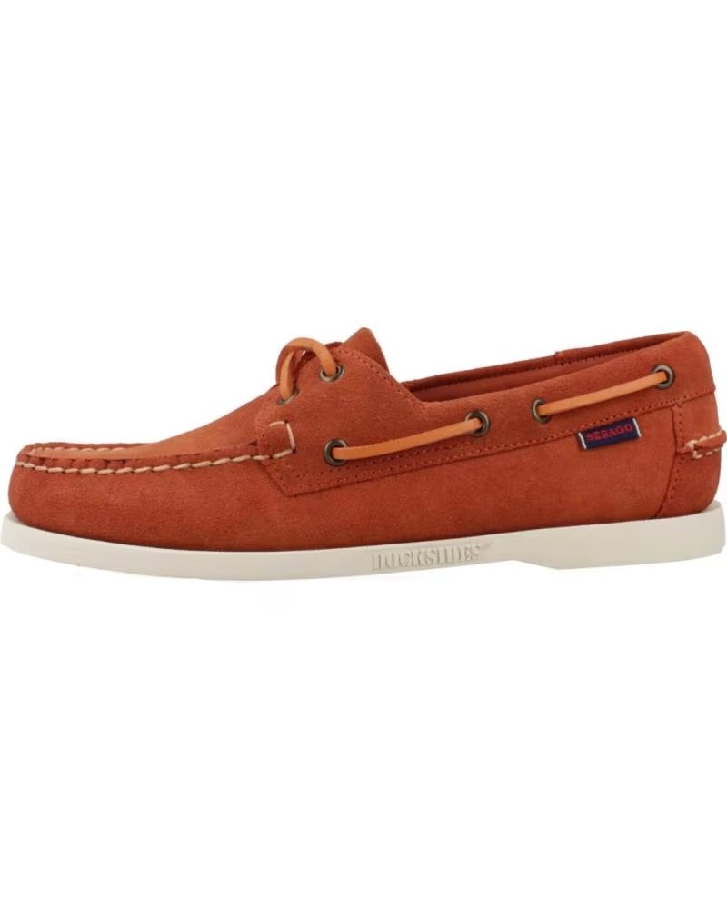 Sebago Mocasines Hombre Modelo Docksides Portland Flesh Color Naran Brandy