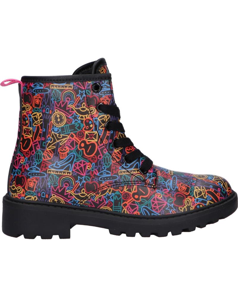 Botas de Niña GEOX J2620D 00004 J CASEY C9240 BLACK-MULTICOLOR