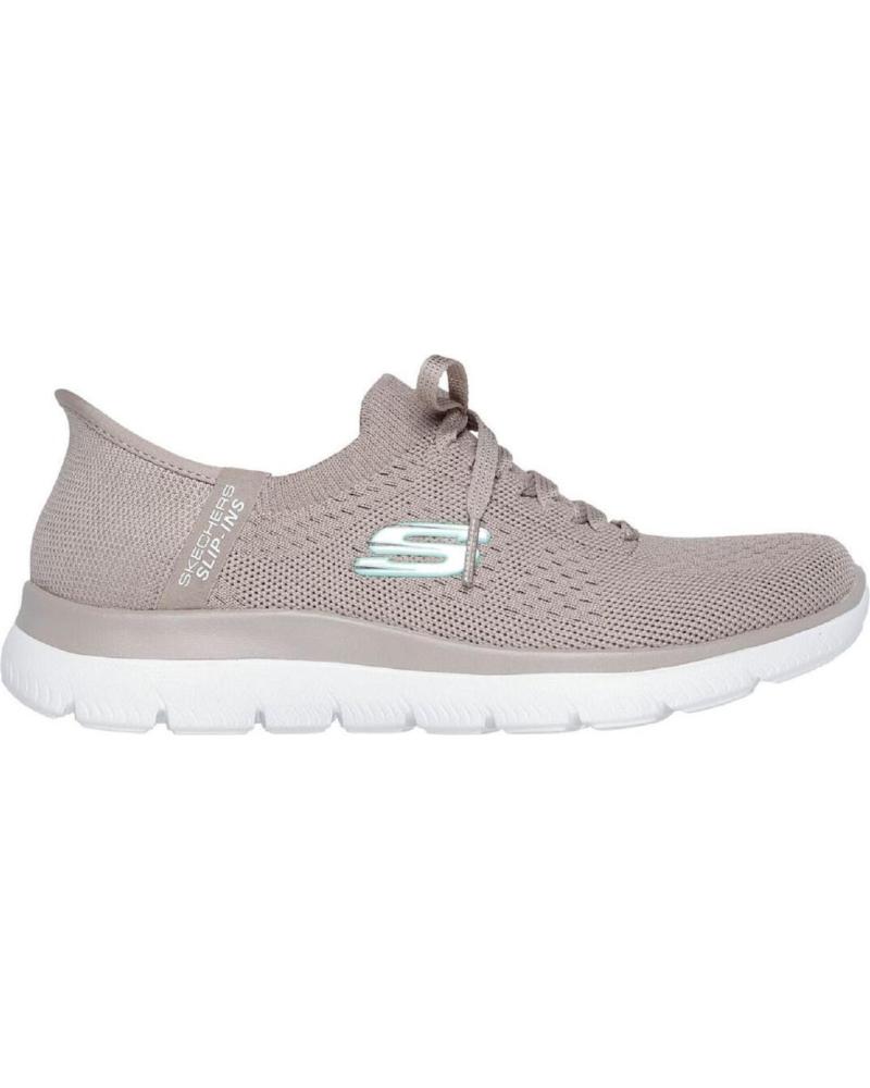 Deportivas de Mujer SKECHERS 150263 ZAPATILLAS CASUAL DE MUJER SLIP INS TAUPE
