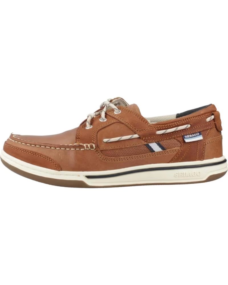 Sebago Informales Hombre Modelo Triton Three Color Marron Cognac