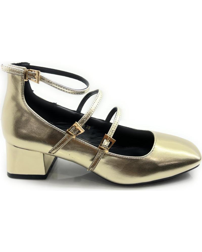 Sapatos de salto de Mulher KISS LEISS ZAPATOS SALON MUJER PULSERAS HEBILLAS AMARILLO