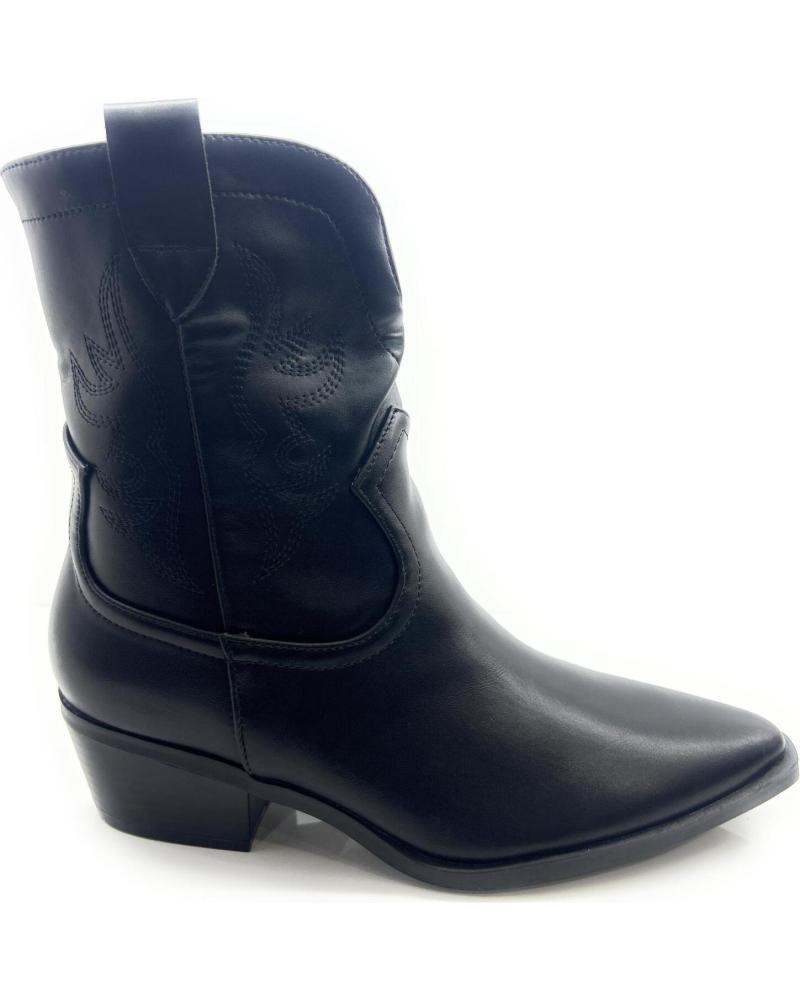 Botas de Mulher KISS LEISS BOTIN COWBOY MUJER ANTELINA TACON NEGRO