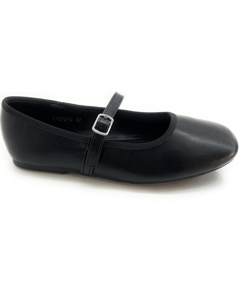 Bailarinas de Niña BUBBLE BOBBLE MANOLETINAS NINA VESTIR PULSERA HEBILLA NEGRO