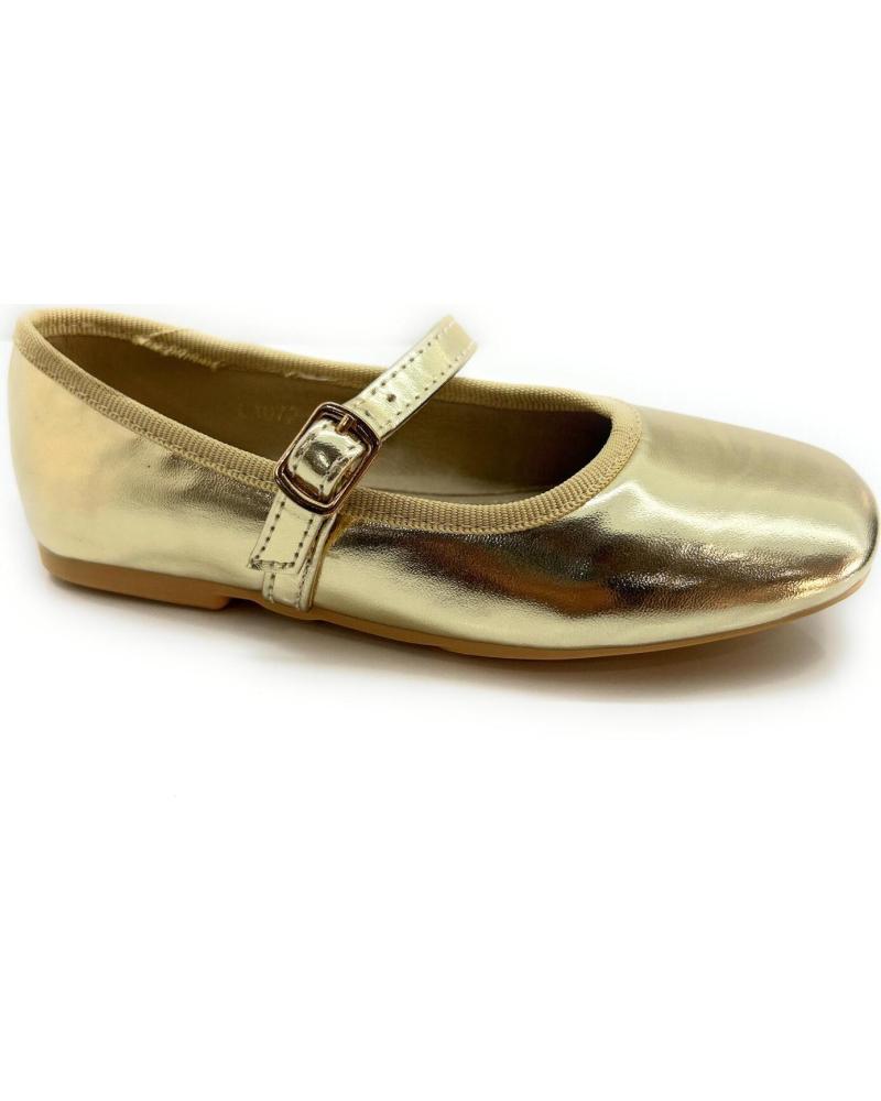 Bailarinas de Niña BUBBLE BOBBLE MANOLETINAS NINA VESTIR PULSERA HEBILLA AMARILLO