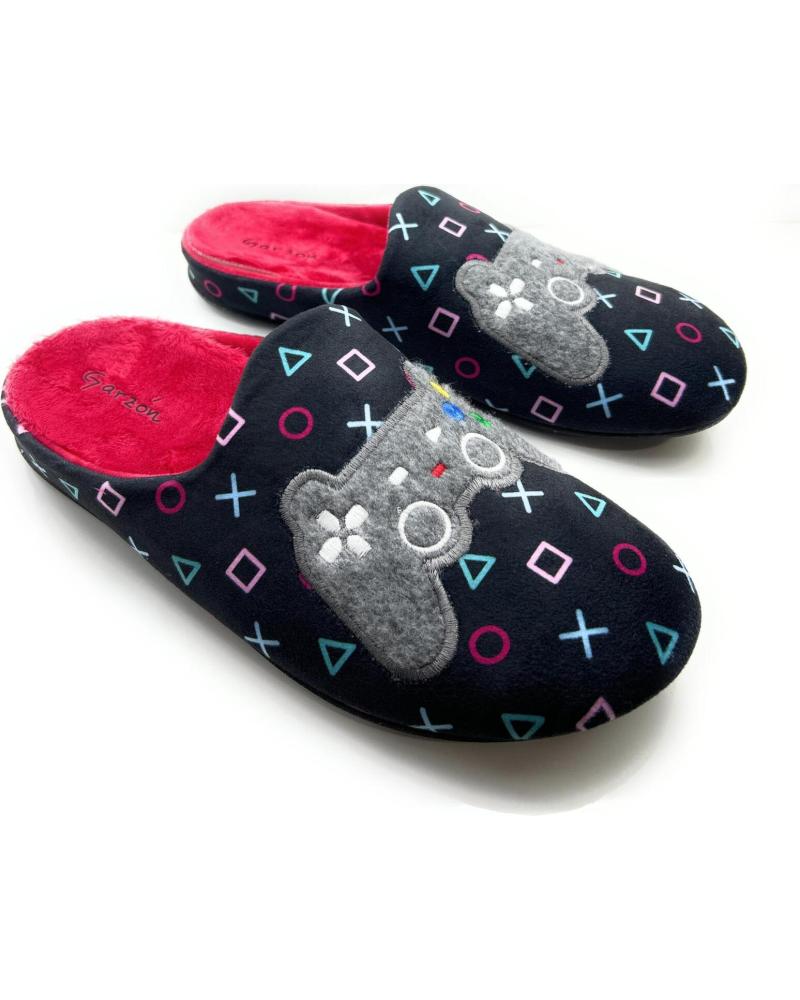 Calzado de casa de Hombre CHIC VISION ZAPATILLAS CASA GARZON CABALLERO PLAY NEGRO