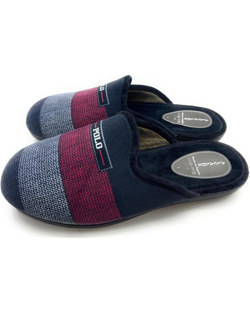 Calzado de casa de Hombre CHIC VISION ZAPATILLAS CASA CABALLERO CONFORT POLO NEGRO