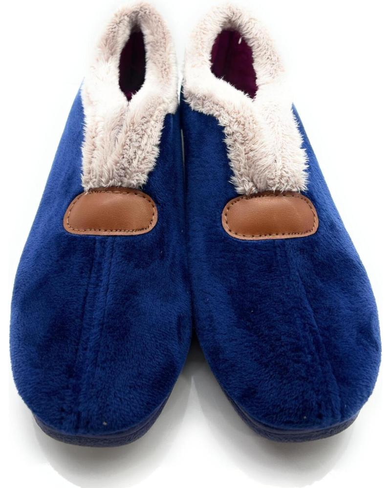 Calzado de casa de Mujer CHIC VISION ZAPATILLAS MUJER CERRADAS SEMIBOTA CONFO AZUL