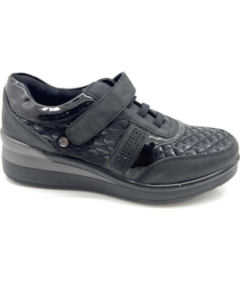 Deportivas de Mujer CHIC VISION ZAPATO MUJER CUNA CONFORT ELASTICO-VELCR NEGRO