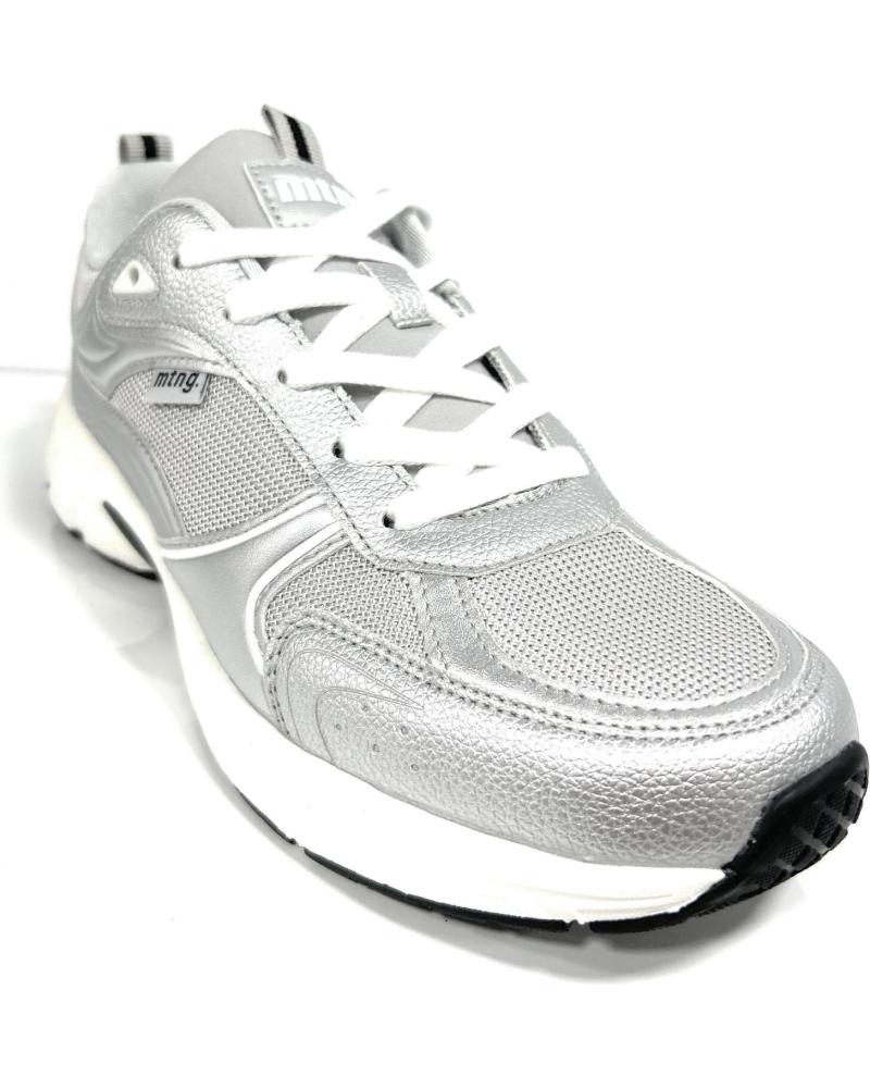 Deportivas de Mujer MTNG DEPORTES RUNNING MUSTANG CORDON PLATEADO
