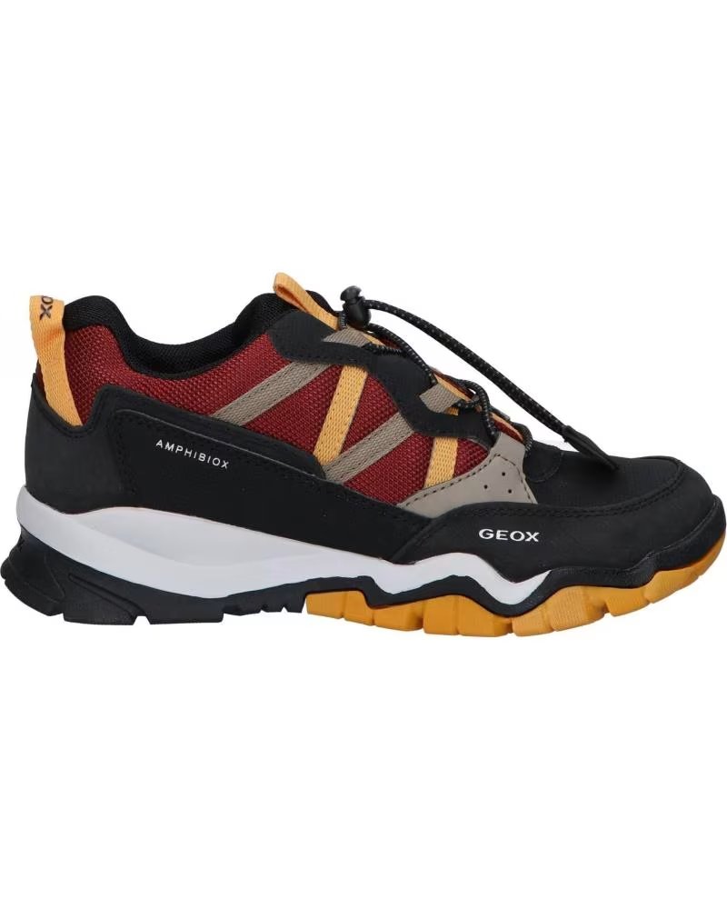Geox J26HBB 0FUCE J Montrack Boy B Abx C0241 Black-bordeaux