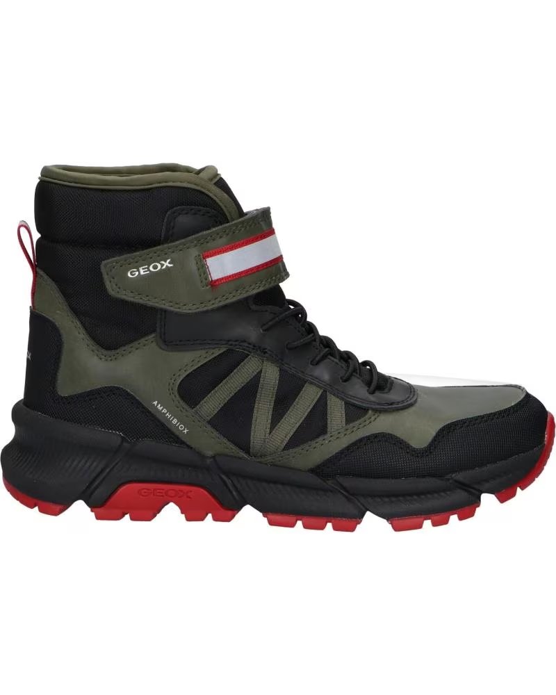 Botas de Mujer y Niño Geox J36LCD 0MEFU J Flexyper Plus Boy C3267 Military-red