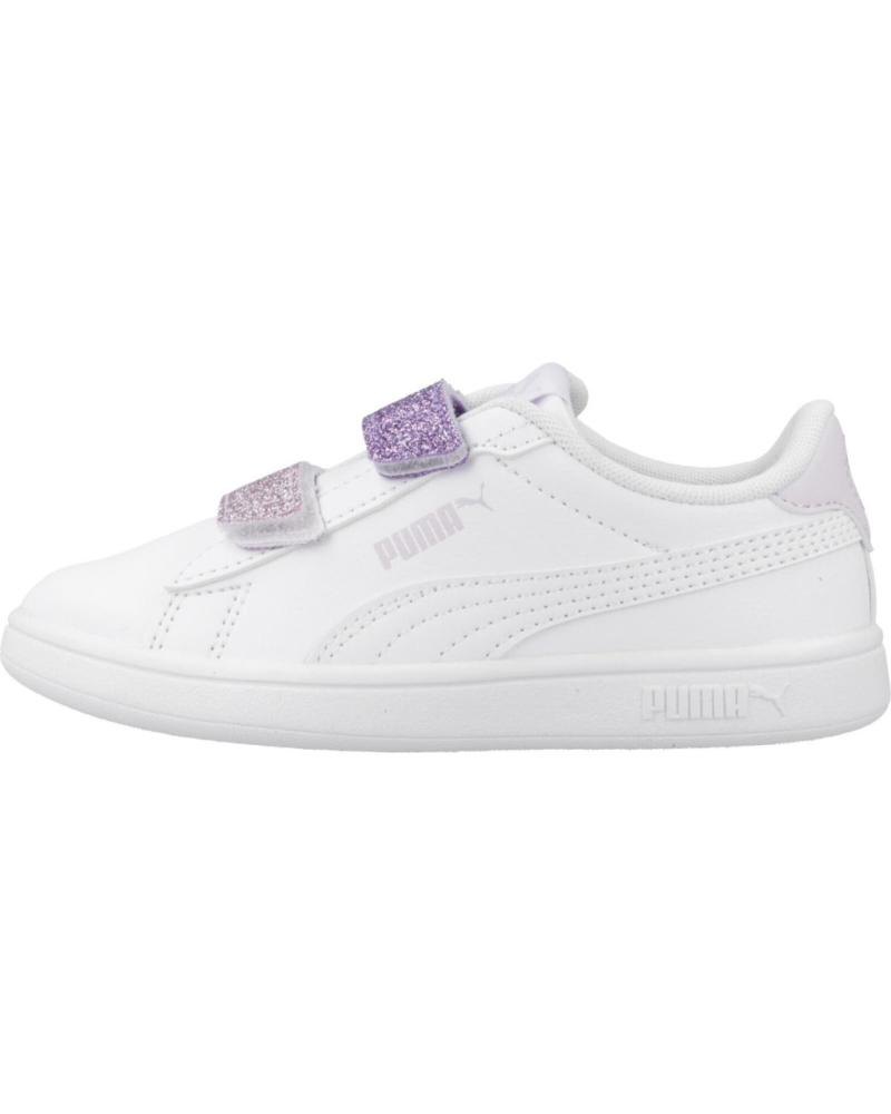 Deportivas de Niña PUMA ZAPATILLAS NINA MODELO SMASH 3 0 L GLITTER V COLOR BLANCO WH WHITE