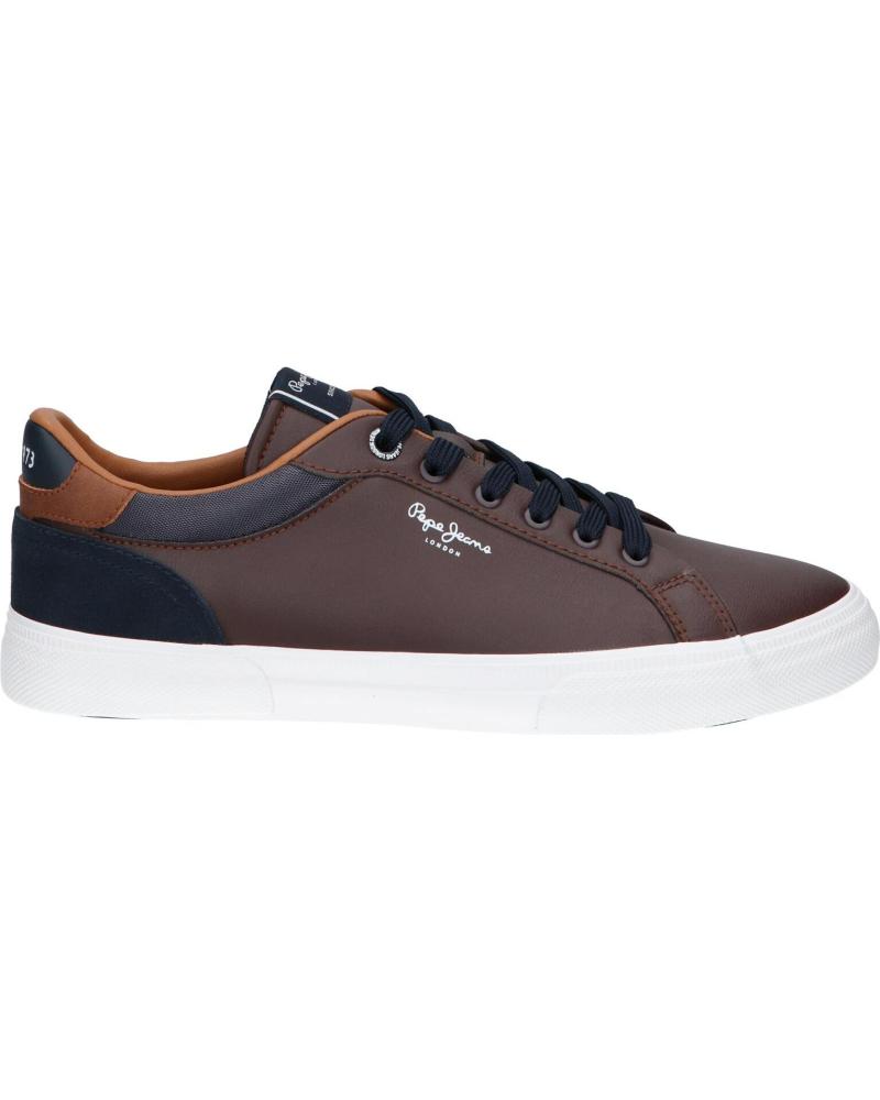 ZAPATILLAS PEPE JEANS KENTON COURT MARRÓN MARRON