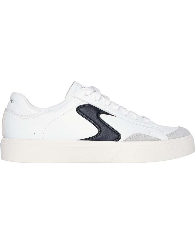 Deportivas de Mujer SKECHERS 185190 EDEN LX - SLICK TALK BLANCO NEGRO