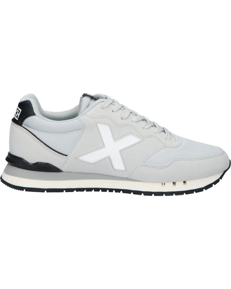 ZAPATILLAS MUNICH DASH 250 GRIS CON DETALLES BLANCOS Y NEGROS - REF. 4150250 GRIS