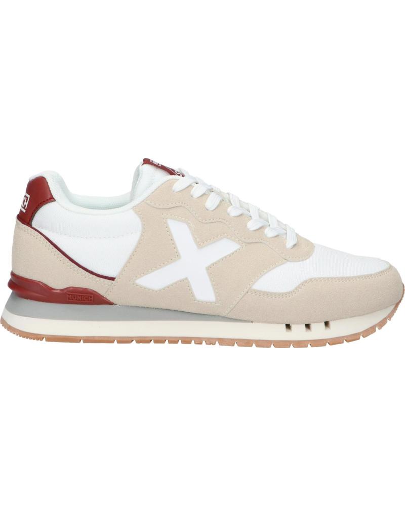 Deportivas de Hombre MUNICH DASH 252 BLANCO-BEIGE-BURDEOS PARA HOMBRE - 40 VARIOS COLORES