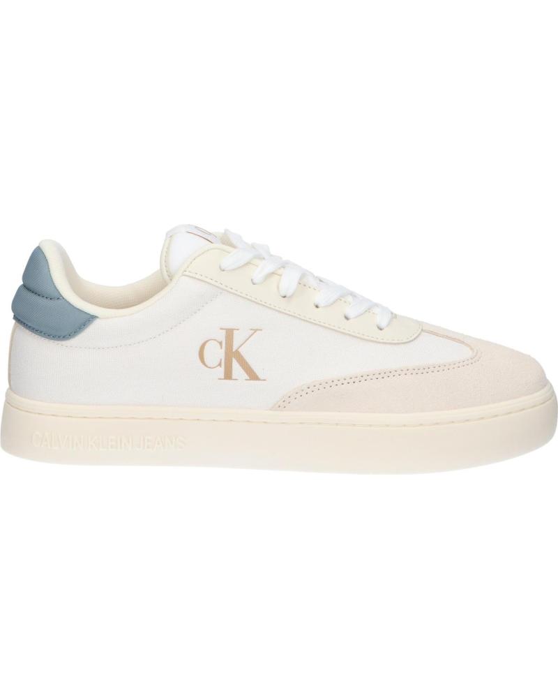 Deportivas de Hombre CALVIN KLEIN YM0YM01169 CLASSIC CUPSOLE LOW 0LD BRIGHT WHITE-CREAMY WHITE