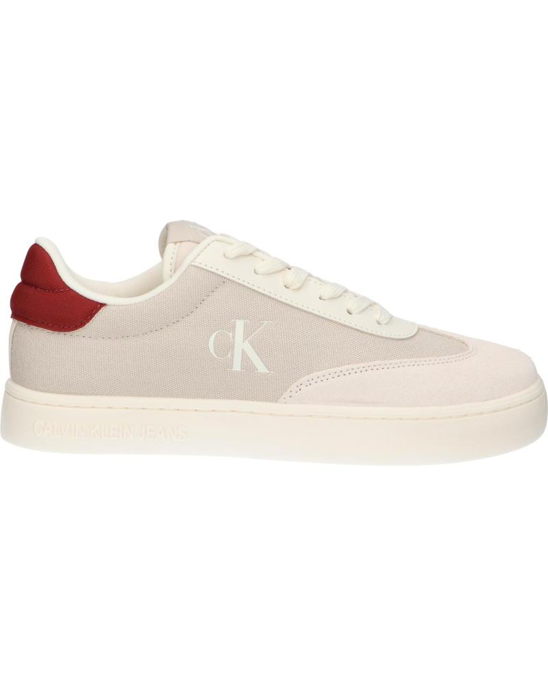 Deportivas de Hombre CALVIN KLEIN YM0YM01169 CLASSIC CUPSOLE LOW ACF EGGSHELL-RED OCHRE