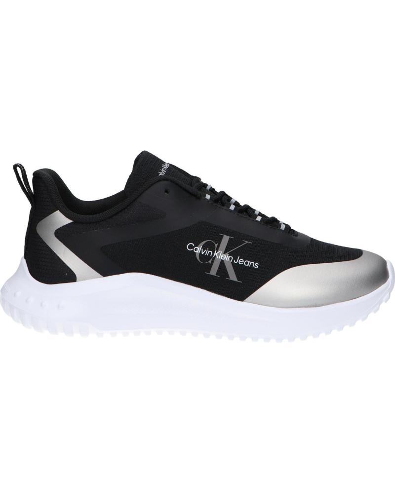 Deportivas de Mujer CALVIN KLEIN YW0YW01442 EVA RUNNER LOW 0GN BLACK-SILVER