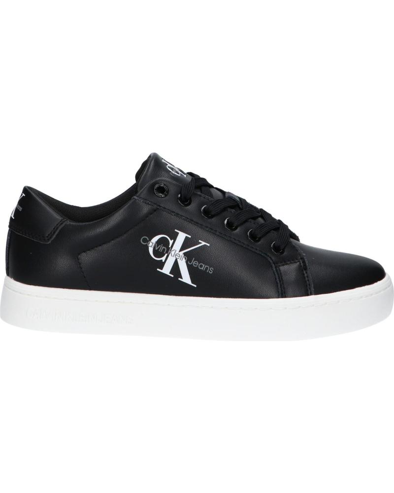 Deportivas de Mujer CALVIN KLEIN YW0YW01269 CLASSIC CUPSOLE BEH BLACK-BRIGHT WHITE