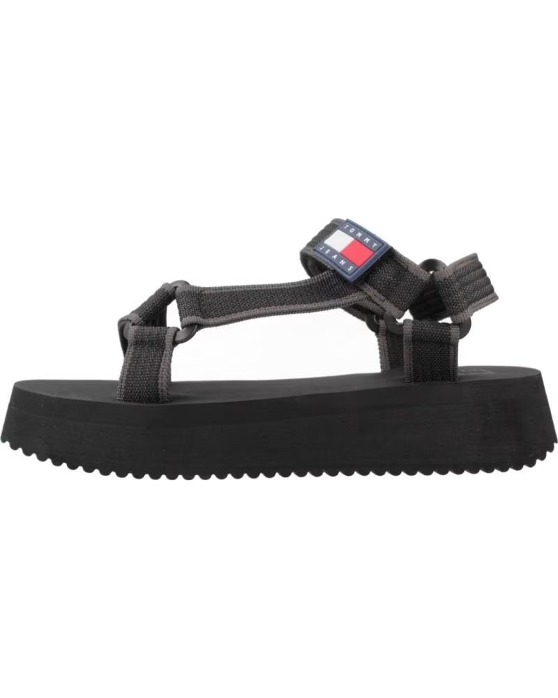 Tommy Jeans Sandalias Mujer Modelo EN0EN02747 Color Negro Bds