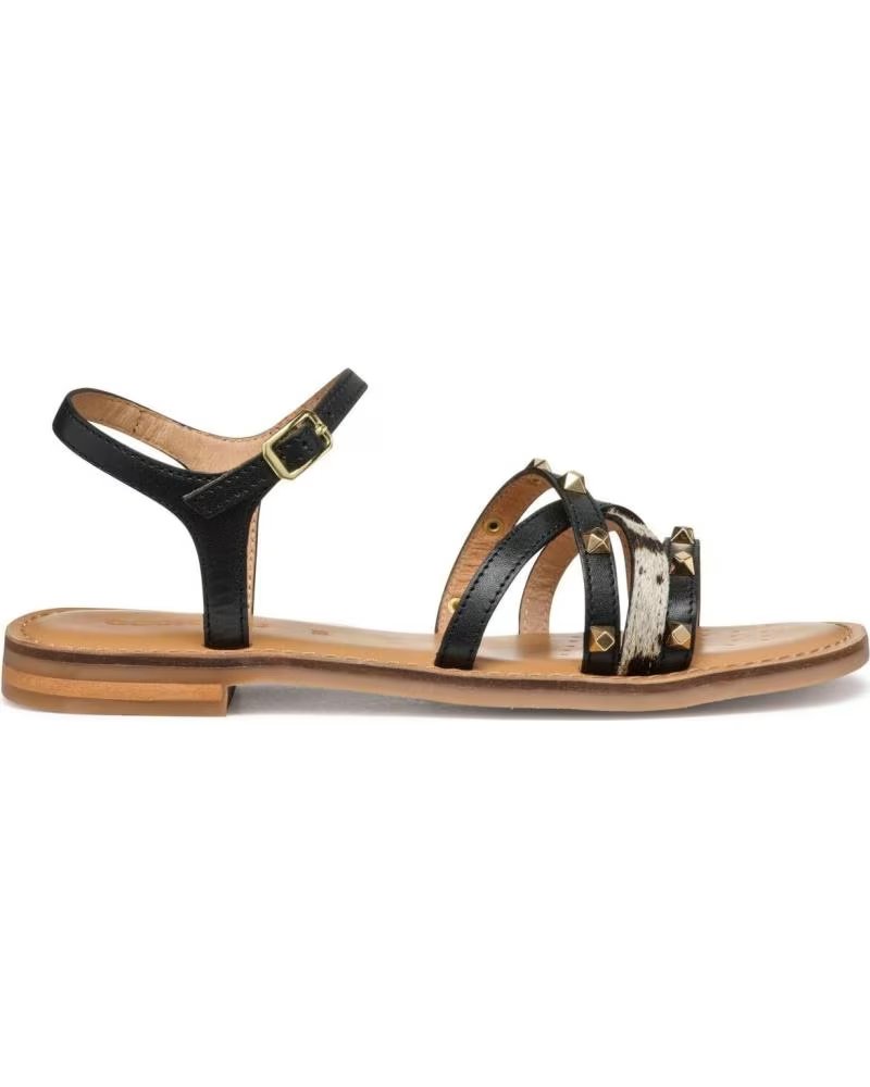 Geox Sandalias Maddalusiac Negras y Blancas de Negro