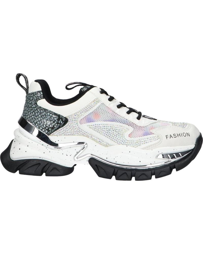 Deportivas de Mujer EXE 23EX11-1 PU BLACK WHITE