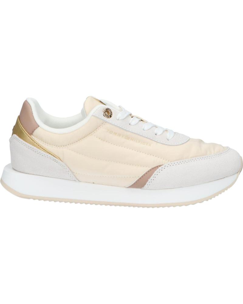 Deportivas de Mujer TOMMY HILFIGER FW0FW08332 ESSENTIAL RUN 0F8 MUSLIN-CLAYSTONE