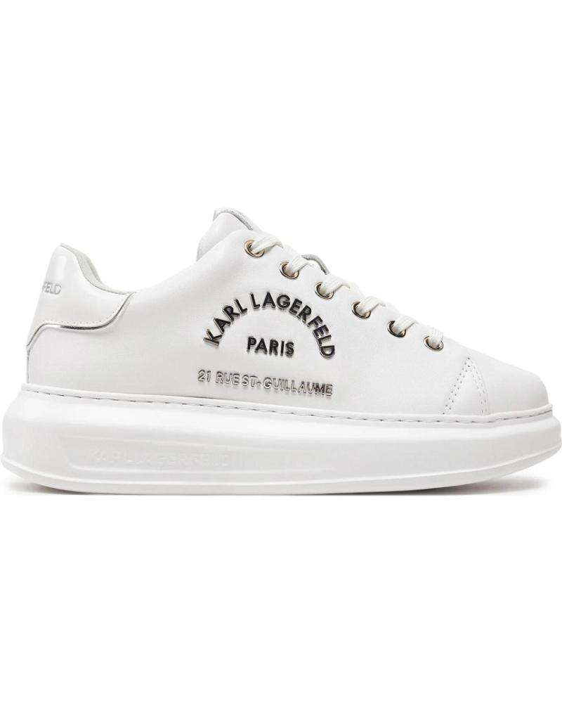 Deportivas de Mujer KARL LAGERFELD KAPRI METAL MAISON LO KL62539K BLANCO