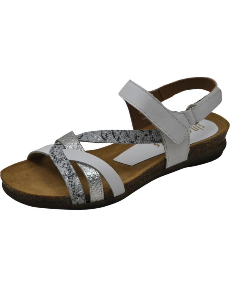 Sandálias de Mulher SINESTRESS - SANDALIAS DE MUJER PLANTILLA GEL SUELA DE GO BLANCO 23