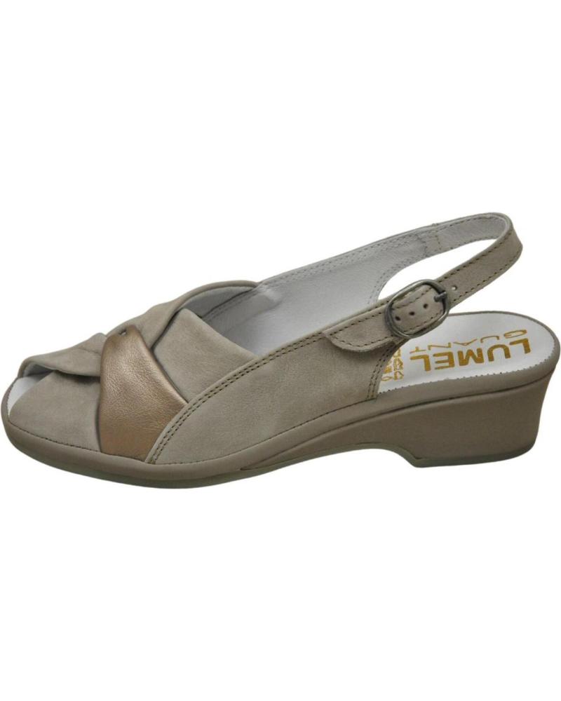 Sandalias de Mujer LUMEL GUANT LUMEL - SANDALIA DE MUJER PLANTA ANATOMICA FABRICACION GU CREAM 2166-746