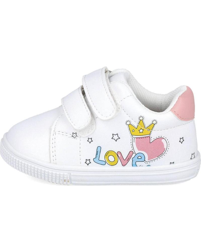 Deportivas de Niña BUBBLE BOBBLE BUBBLE KIDS C1203 ZAPATILLAS RESPETUOSAS DE BEBE BLANCO-ROSA