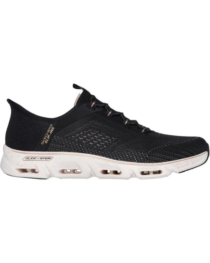 Deportivas de Mujer SKECHERS ZAPATILLAS SKECHERS SLIP-INS GLIDE-STEP MUJER NEGRO NEGRO