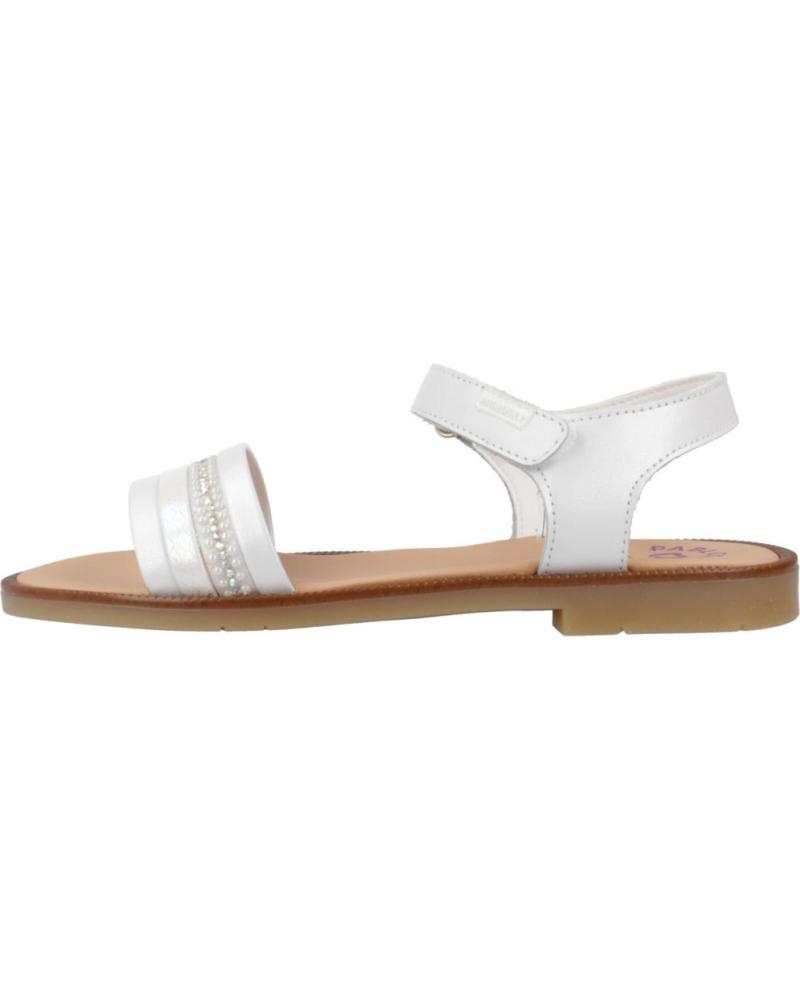 SANDALIAS PLANAS BLANCAS PABLOSKY 438108P PARA NIÑA BLANCO