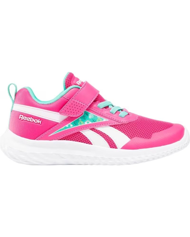 Reebok Rush Runner 5 Alt Velcro -blanco para Nina - 27 Fucsia-verde