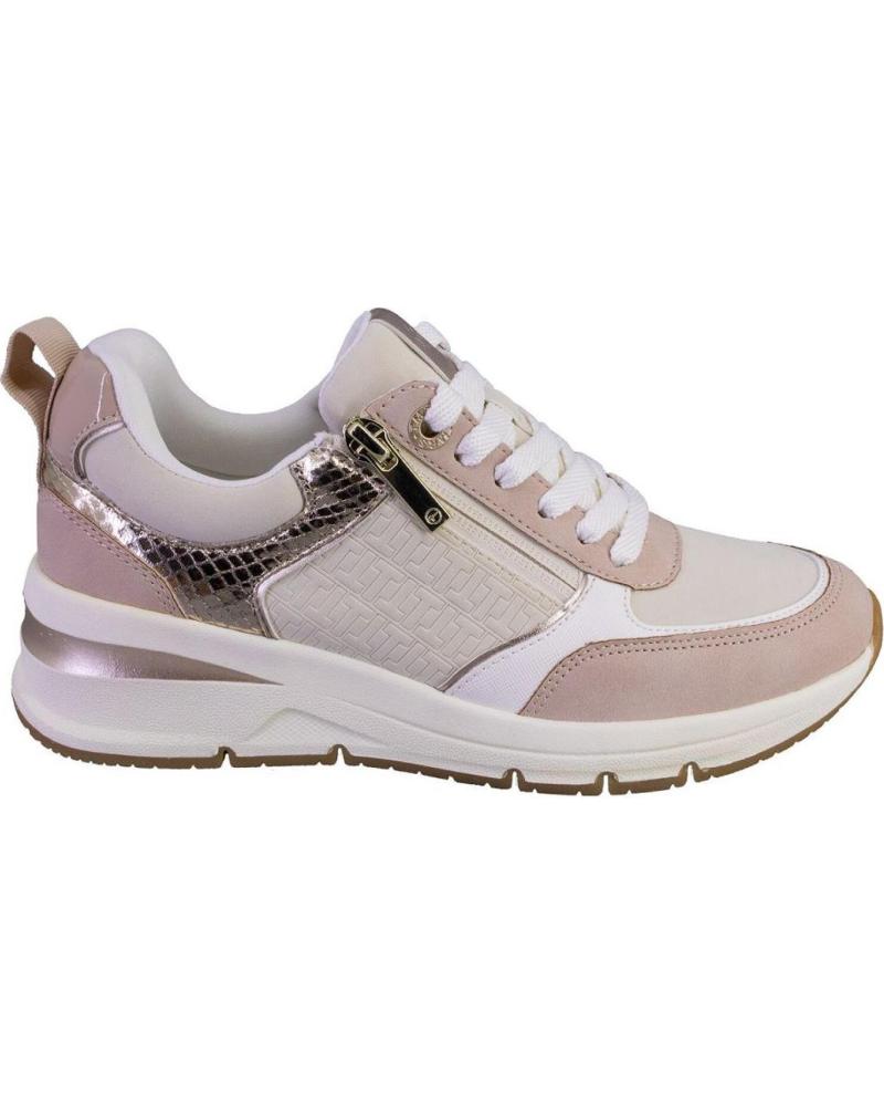 Deportivas de Mujer TAMARIS 23721 ZAPATILLAS CASUAL DE MUJER BEIGE ROSA