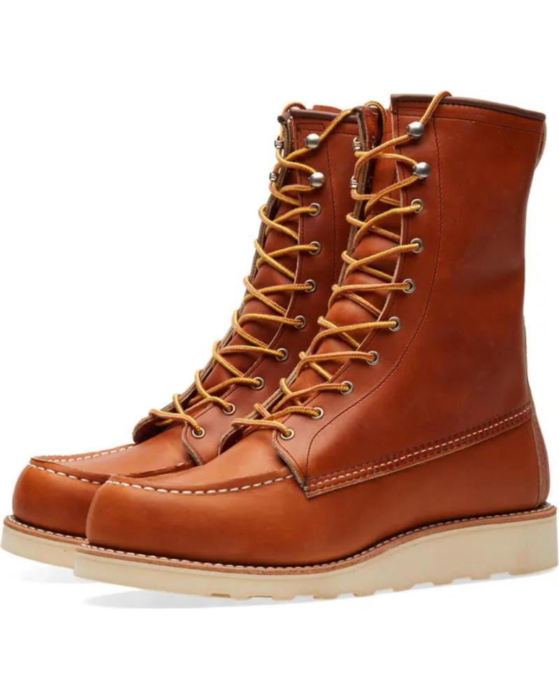Botins de Homem RED WING 877 HERITAGE WORK 8 MOC TOE BOOT ORO LEGACY - 40 BROWN