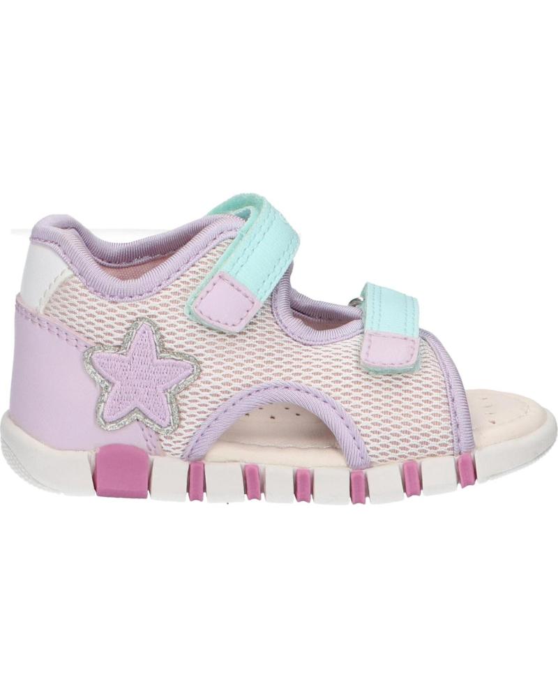 Sandalias de Niña GEOX B4517A 01454 B SANDAL IUPIDOO GIR C8842 PINK-LILAC C8842