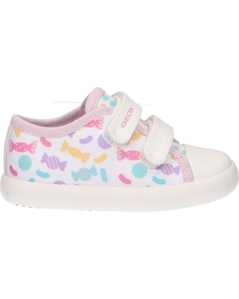 Deportivas de Niña GEOX B451MB 000AN B GISLI C0653 WHITE-MULTICOLOR