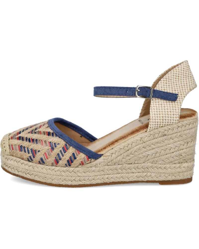 Sandalias de Mujer L&R SHOES LR SHOES NK545 ALPARGATAS DE ESPARTO PARA MUJER AZUL