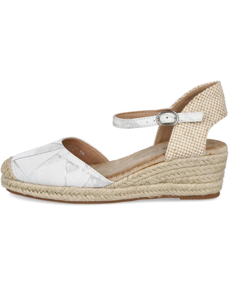 Sandalias de Mujer L&R SHOES LR SHOES NK027 ALPARGATAS DE ESPARTO PARA MUJER PLATA