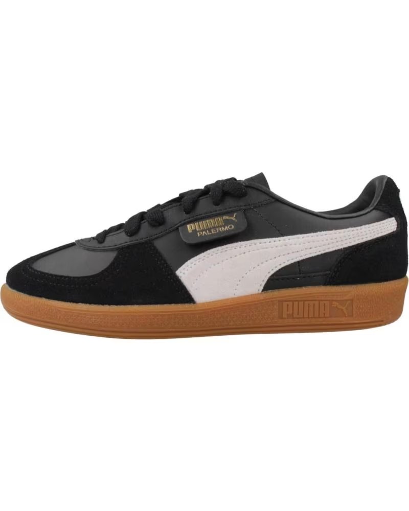 Deportivas de Niño Puma Zapatillas Nino Modelo Palermo Lth Jr Color Negro Black