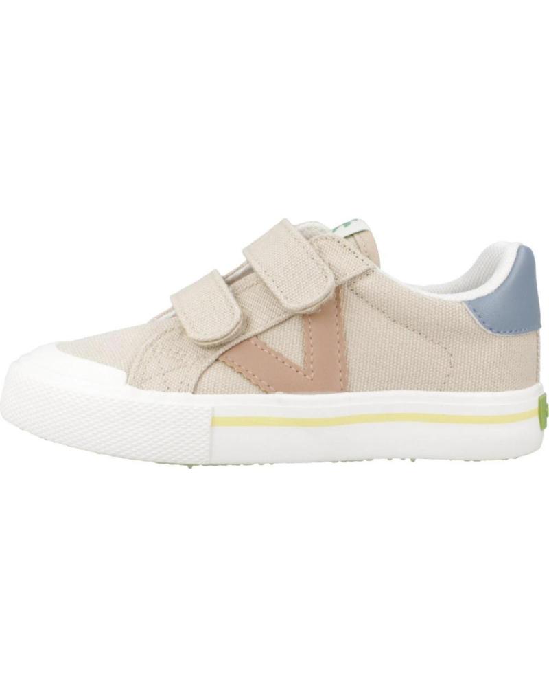 ZAPATILLAS VICTORIA TRIBU BASKET LONA BEIGE CON TIRAS ADHERENTES - MODELO 1065189 BEIGE