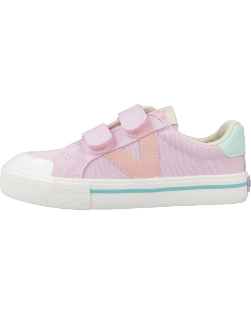 VICTORIA ZAPATILLAS TRIBU LONA PÉTALO ROSA CON TIRAS ADHERENTES - MODELO 1065189 PETALO