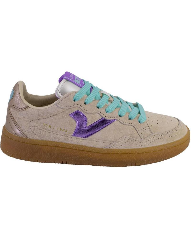 Deportivas de Mujer VICTORIA 88061-25 ZAPATILLAS CASUAL DE MUJER ANTE SERR BEIGE