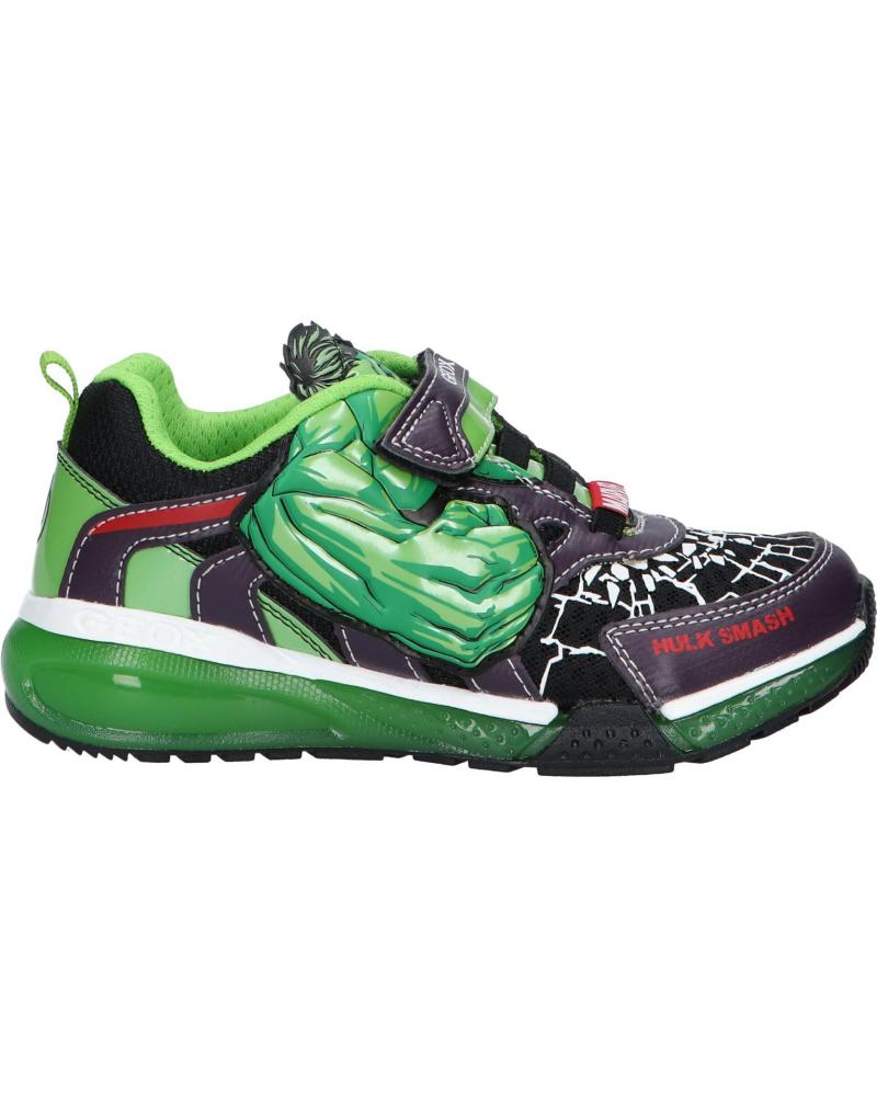 Deportivas de Niño GEOX J35FEB 011CE J BAYONYC C0016 BLACK-GREEN VERDE