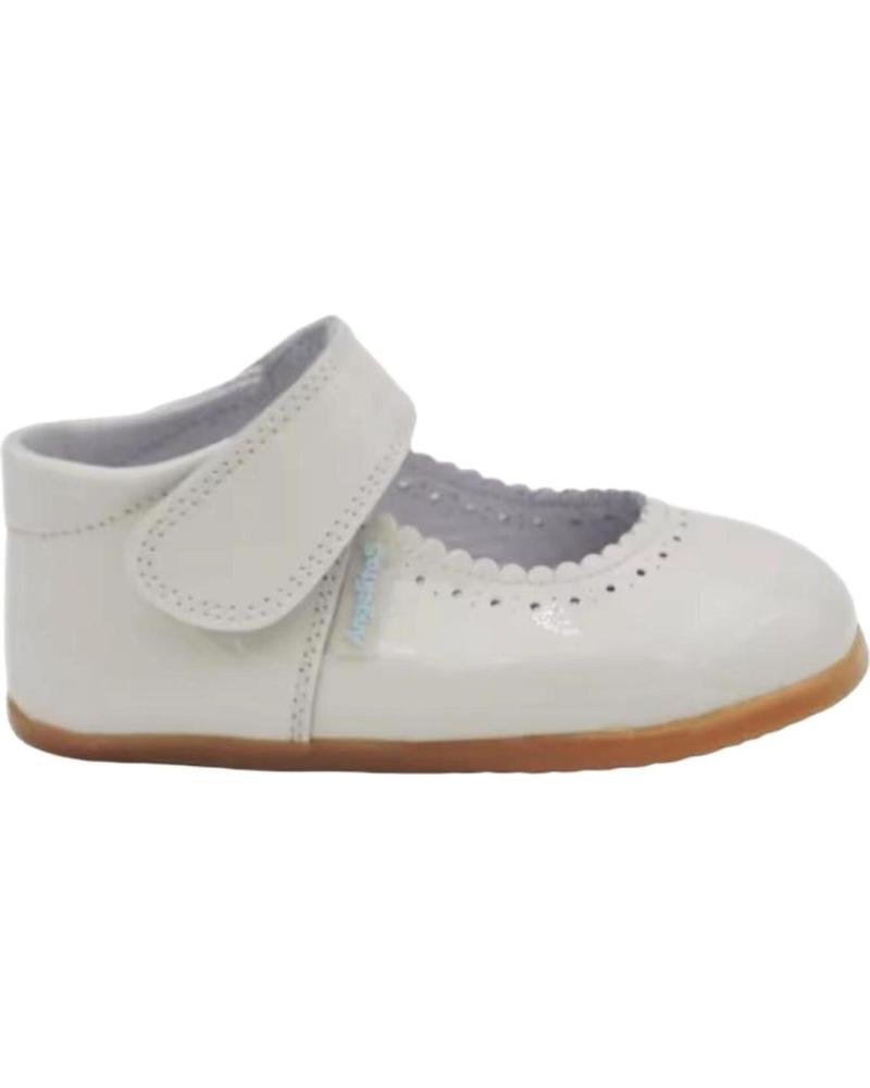Zapatos de Niña ANGELITOS ZAPATOS 541 MERCEDITAS RESPETUOSA CHAROL BEIGE