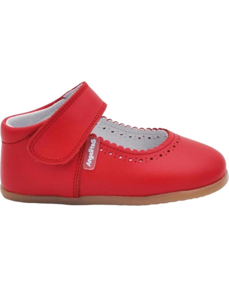Zapatos de Niña ANGELITOS ZAPATOS 540 MERCEDITAS RESPETUOSA ROJO