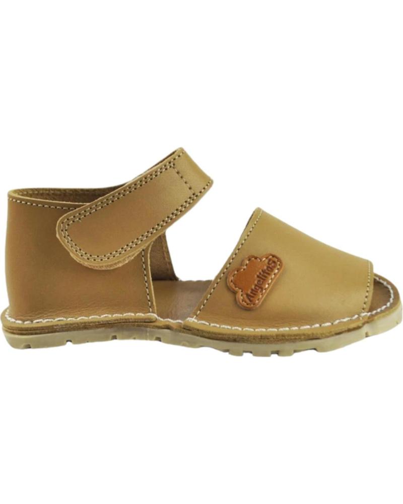 Sandalias de Niña ANGELITOS ZAPATOS 270 MENORQUINA RESPETUOSA MARRóN