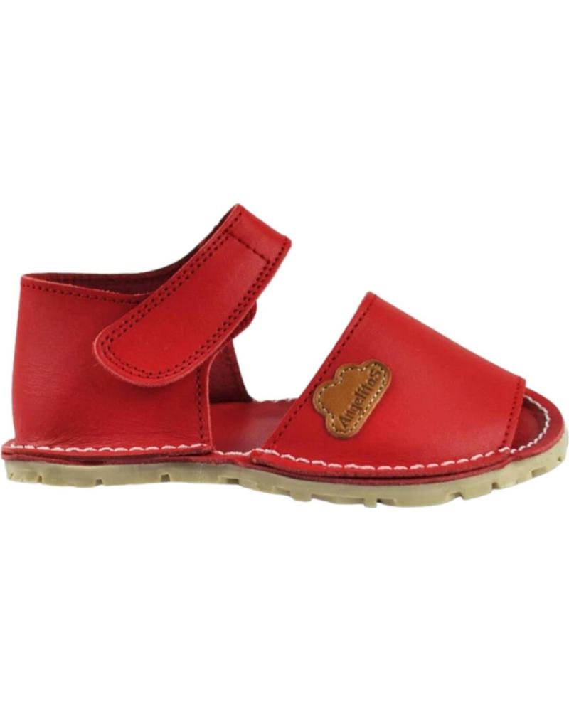 Sandalias de Niña ANGELITOS ZAPATOS 270 MENORQUINA RESPETUOSA ROJO